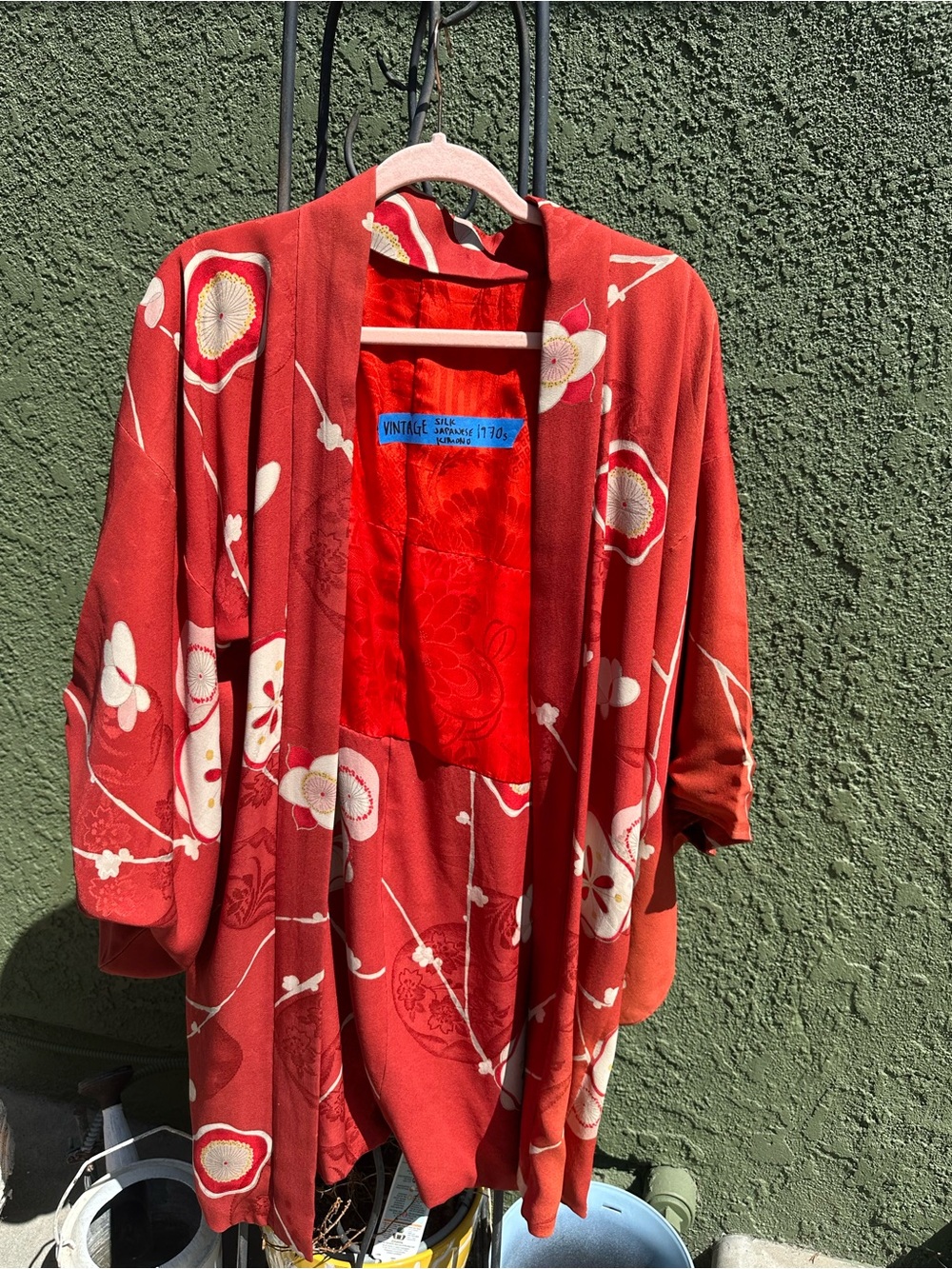 Marmot Red Silk Kimono-Style Jacket